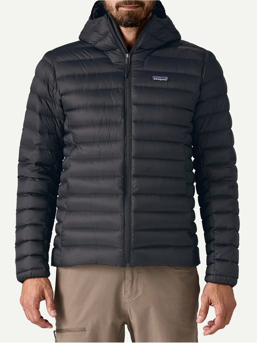 Patagonia Men's Down Sweater Hoody Black Sz L